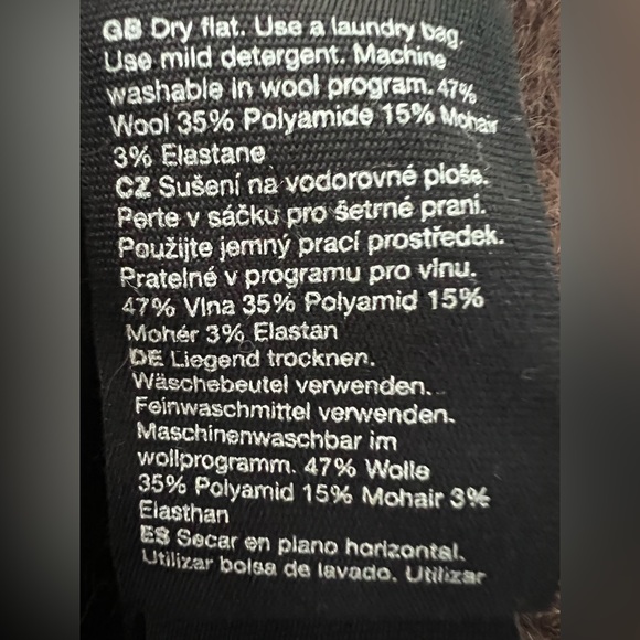 & Other Stories ~ Gold Button Cardigan ~ Dark Brown - Picture 3 of 4